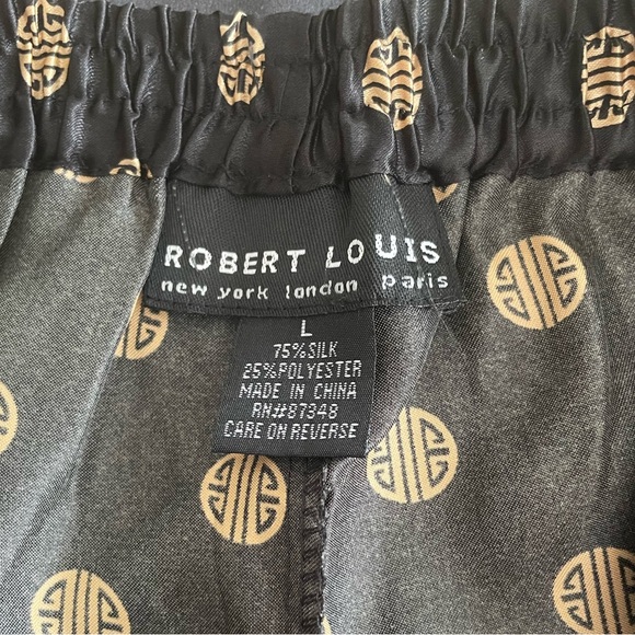 Robert Louis Men’s Silk Blend Lounge Pants - Picture 5 of 7